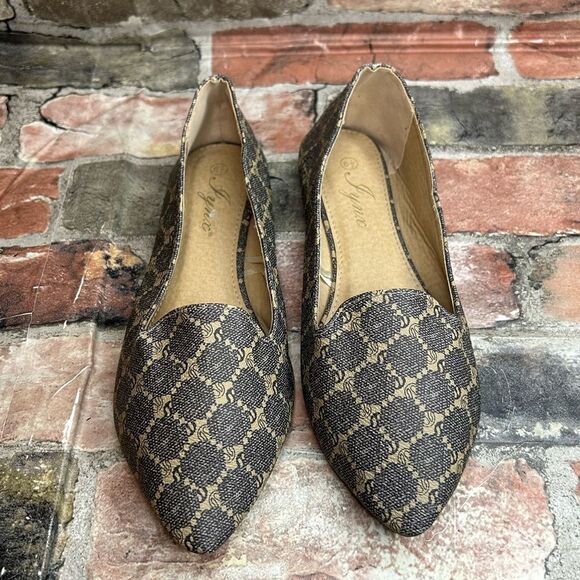 5 for $25🔥Jynx Printed Pointed Toe Flats Size 6 1/2 - Picture 2 of 8